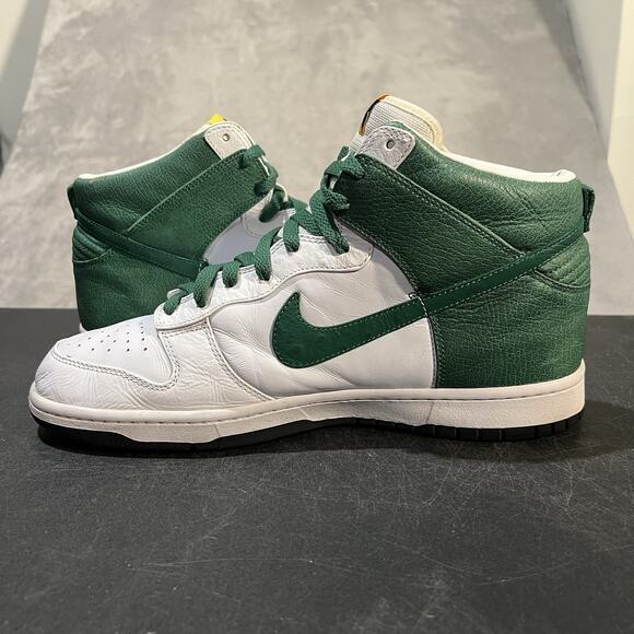 Nike Dunk Premium High Mens 12 White Pine Green 317891-131 Athletic Sneakers main image 8